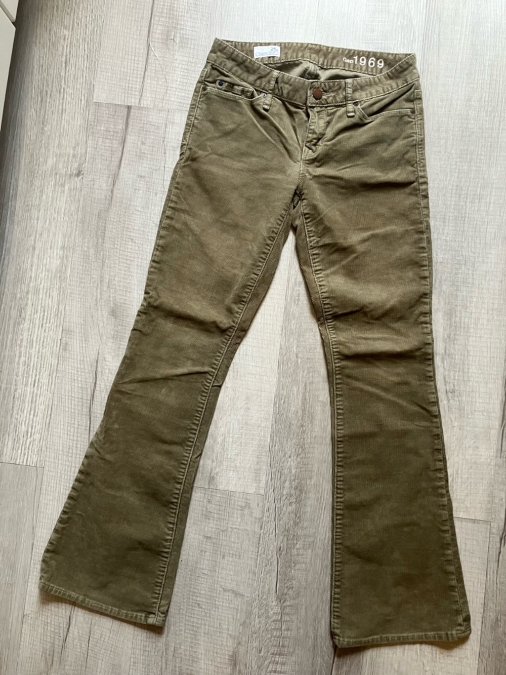 GAP Olive Green Corduroy - Flare Boot Pants - 26P